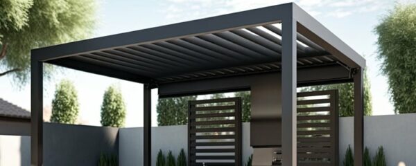 Pergola bioclimatique auto-portée